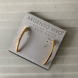 Argento Vivo - Gold Bar Earrings